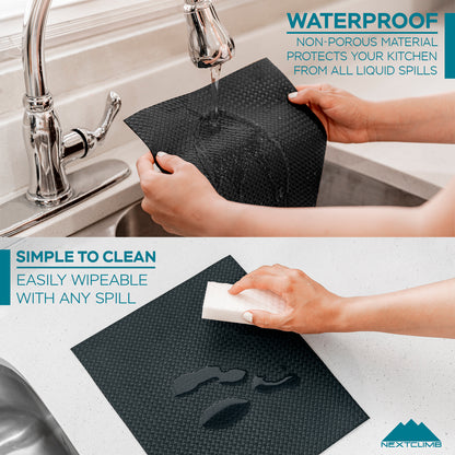 The Shelf Shield - Waterproof, Thick, Non-Slip Shelf Liner for Fridge, Kitchen, Cabinets, Drawers & Pantry