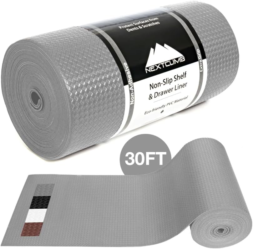 The Shelf Shield - Waterproof, Thick, Non-Slip Shelf Liner for Fridge, Kitchen, Cabinets, Drawers & Pantry